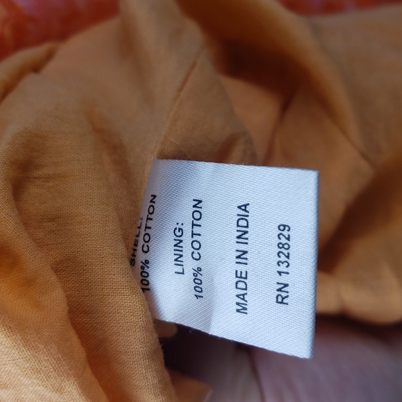 Lovers and Friends Reston Mini Dress in Mitzy Ditsy Orange Size Small - smocked - Picture 9 of 9